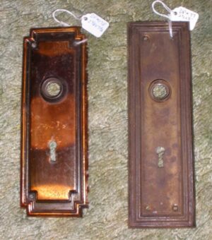 antique door knobs and plates