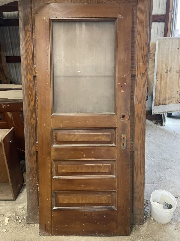 Exterior Door with Bubble Glass