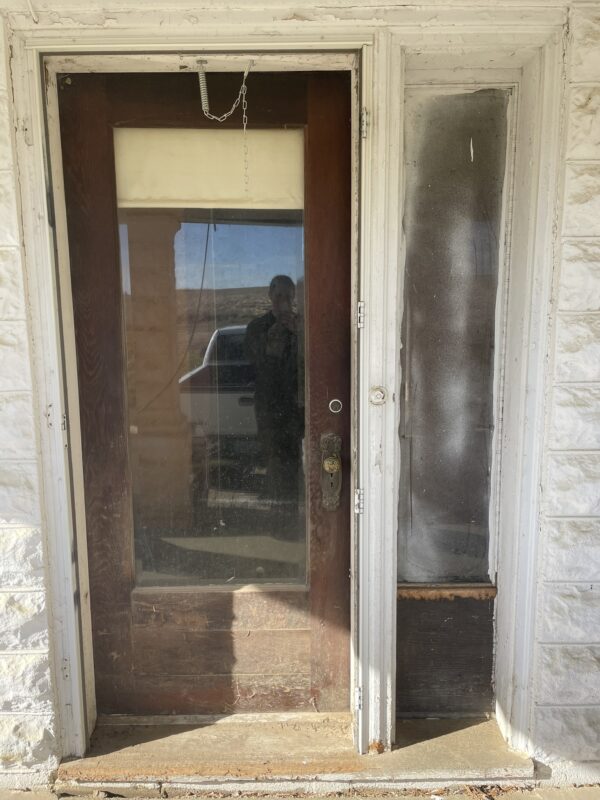 Oak Exterior Door with Sidelight